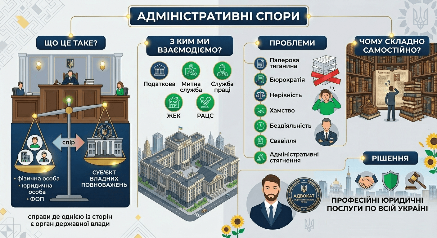 Інфографіка про адміністративне право